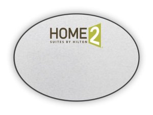 (image for) Home 2 Suites by Hilton Logo Only Oval Silver badge