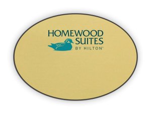 (image for) Homewood Suites by Hilton Logo Only Oval Gold badge