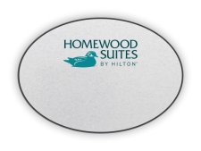 (image for) Homewood Suites by Hilton Logo Only Oval Silver badge