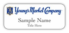 (image for) Young's Market Company Standard White badge