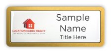 (image for) Location Kubed Realty Prestige Gold Anodized badge