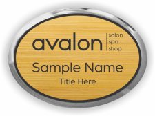 (image for) Avalon Oval Executive Silver Bamboo badge