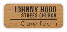 (image for) 3 Trees Church Standard Alder Laser Engraved badge