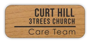 (image for) 3 Trees Church Standard Alder Laser Engraved badge