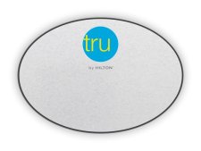 (image for) Tru by Hilton Logo Only Oval Silver badge