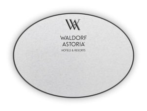 (image for) Waldorf Astoria Hotels & Resorts Logo Only Oval Silver badge