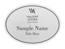 (image for) Waldorf Astoria Hotels & Resorts Oval Silver badge