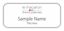 (image for) Le Macaron French Pastries Standard White badge