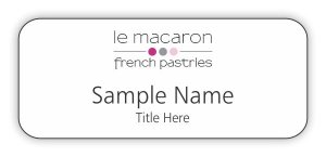 (image for) Le Macaron French Pastries Standard White badge