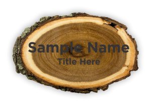 (image for) Nicole Steele Log Laser Engraved badge