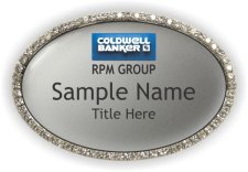 (image for) Coldwell Banker - RPM Group Oval Bling Silver badge