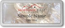 (image for) Mortgage First Corporation Mother of Pearl Pebbled badge