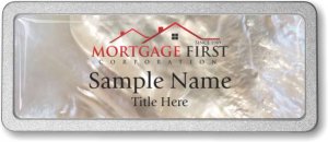 (image for) Mortgage First Corporation Mother of Pearl Pebbled badge