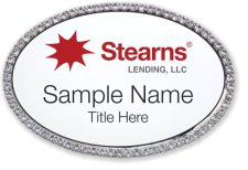 (image for) "Stearns Lending, LLC Oval Bling Silver Other badge"