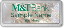 (image for) M&T Bank Mother of Pearl Pebbled badge