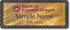 (image for) Bank of Eastern Oregon Mother of Pearl Carbon badge