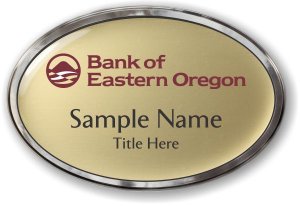 (image for) Bank of Eastern Oregon Oval Prestige Polished badge