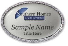 (image for) Southern Homes of the Carolinas Oval Bling Silver badge