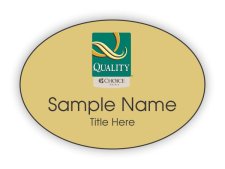 (image for) Quality by Choice Hotels Oval Gold badge