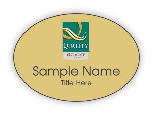 (image for) Quality by Choice Hotels Oval Gold badge