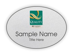 (image for) Quality by Choice Hotels Oval Silver badge