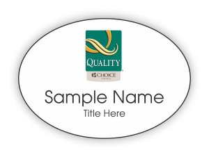 (image for) Quality by Choice Hotels Oval White badge