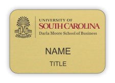 (image for) University of South Carolina Shaped Gold badge