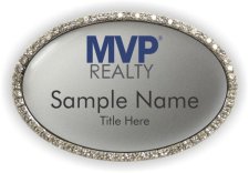 (image for) MVP REALTY Oval Bling Silver badge