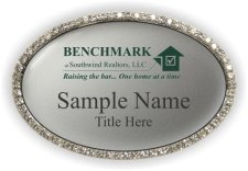 (image for) Benchmark at Southwind Realtors, LLC Oval Bling Silver badge