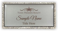 (image for) Texas Premier Realty Bling Silver badge