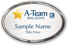 (image for) A-TEAM HOME SALES Oval Prestige Polished badge with Realtor Trademark