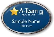 (image for) A-TEAM HOME SALES Oval Prestige Polished badge with Realtor Trademark