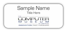 (image for) Computer Museum of America Standard White badge