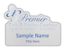 (image for) Premier Spa & Laser Center Shaped Silver badge