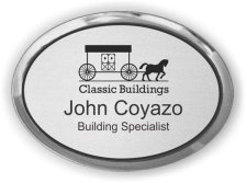 (image for) Classic Buildings Oval Executive Silver badge