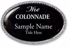 (image for) The Colonnade Oval Bling Silver Other badge