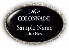 (image for) The Colonnade Oval Bling Silver Other badge