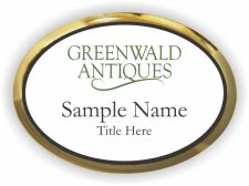 (image for) Greenwald Antiques Oval Executive Gold badge