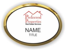 (image for) Preferred Properties Real Estate Services Oval Executive Gold badge