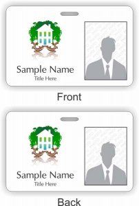 (image for) E&I Helping Hands PCH, Inc. Photo ID Horizontal Double Sided badge