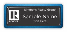 (image for) Simmons Realty Group Prestige Blue Anodized badge