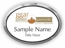 (image for) Greater Greenville Association of Realtors Oval Executive Silver Other badge