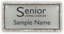 (image for) Senior Living Choices Bling Silver badge