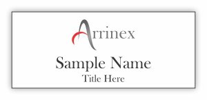 (image for) Arrinex Standard White Square Corner badge