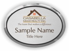 (image for) Casabella Miami Realty Oval Executive Silver badge