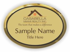 (image for) Casabella Miami Realty Oval Executive Gold badge