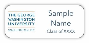 (image for) The George Washington University Standard White badge