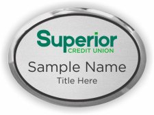 (image for) Superior Federal Credit Union Oval Executive Silver badge