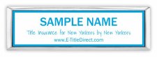 (image for) Etitle Direct Small Executive Silver Other badge