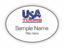 (image for) USA Tours, Inc. Oval White badge